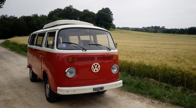 Volkswagen wedding minibus hire Tuscany - Umbria