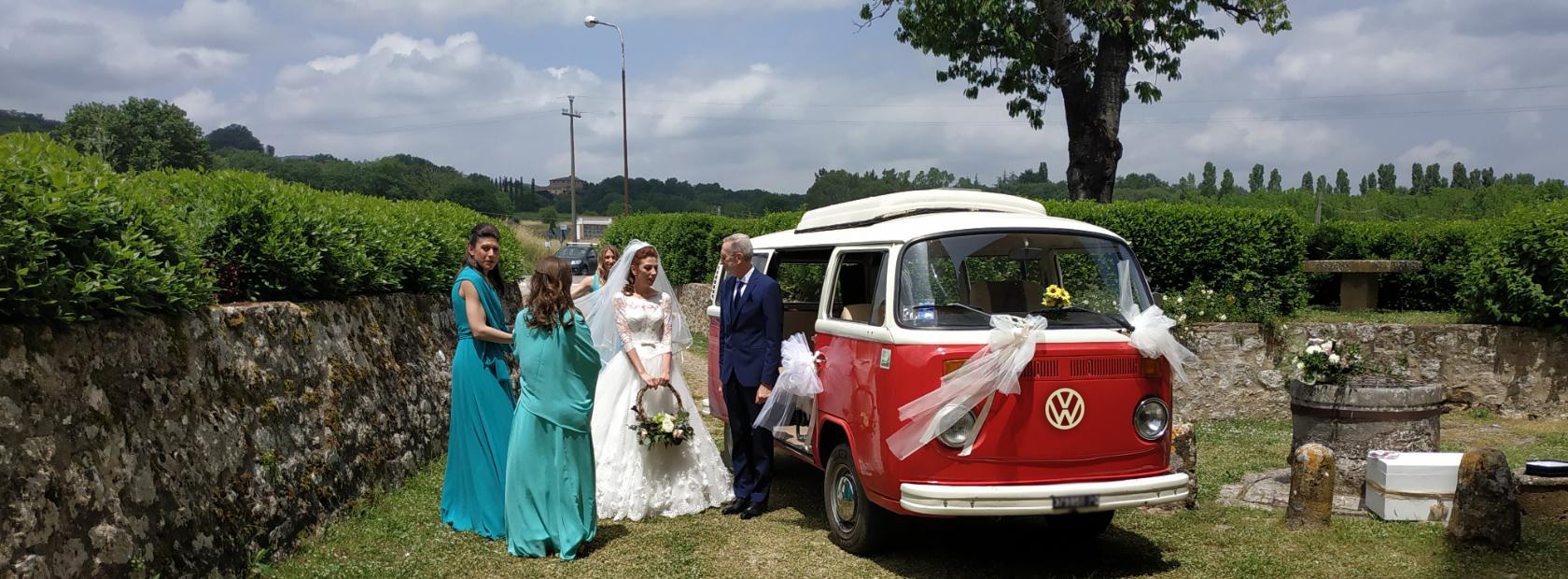 Volkswagen wedding minibus hire Tuscany - Umbria