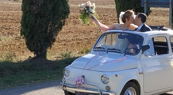 Fiat 500 wedding rent