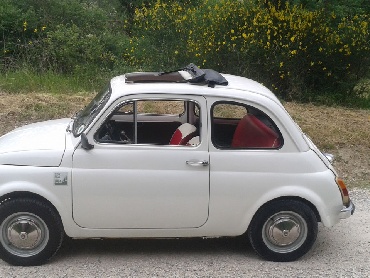 Fiat 500 F bianca