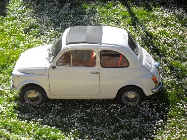 Fiat 500 F bianca