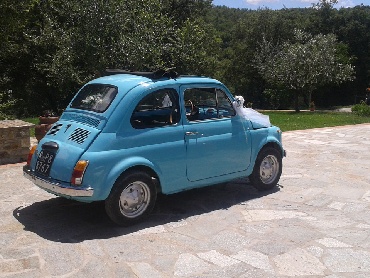 Fiat 500 R light blue