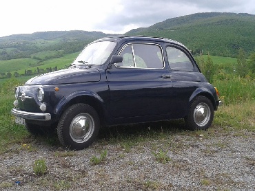 Fiat 500 F blu