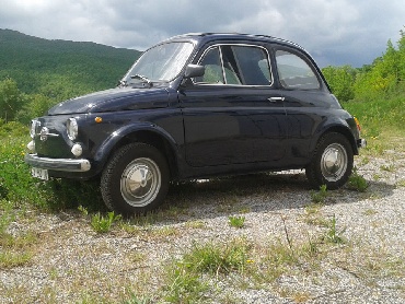Fiat 500 dark blue